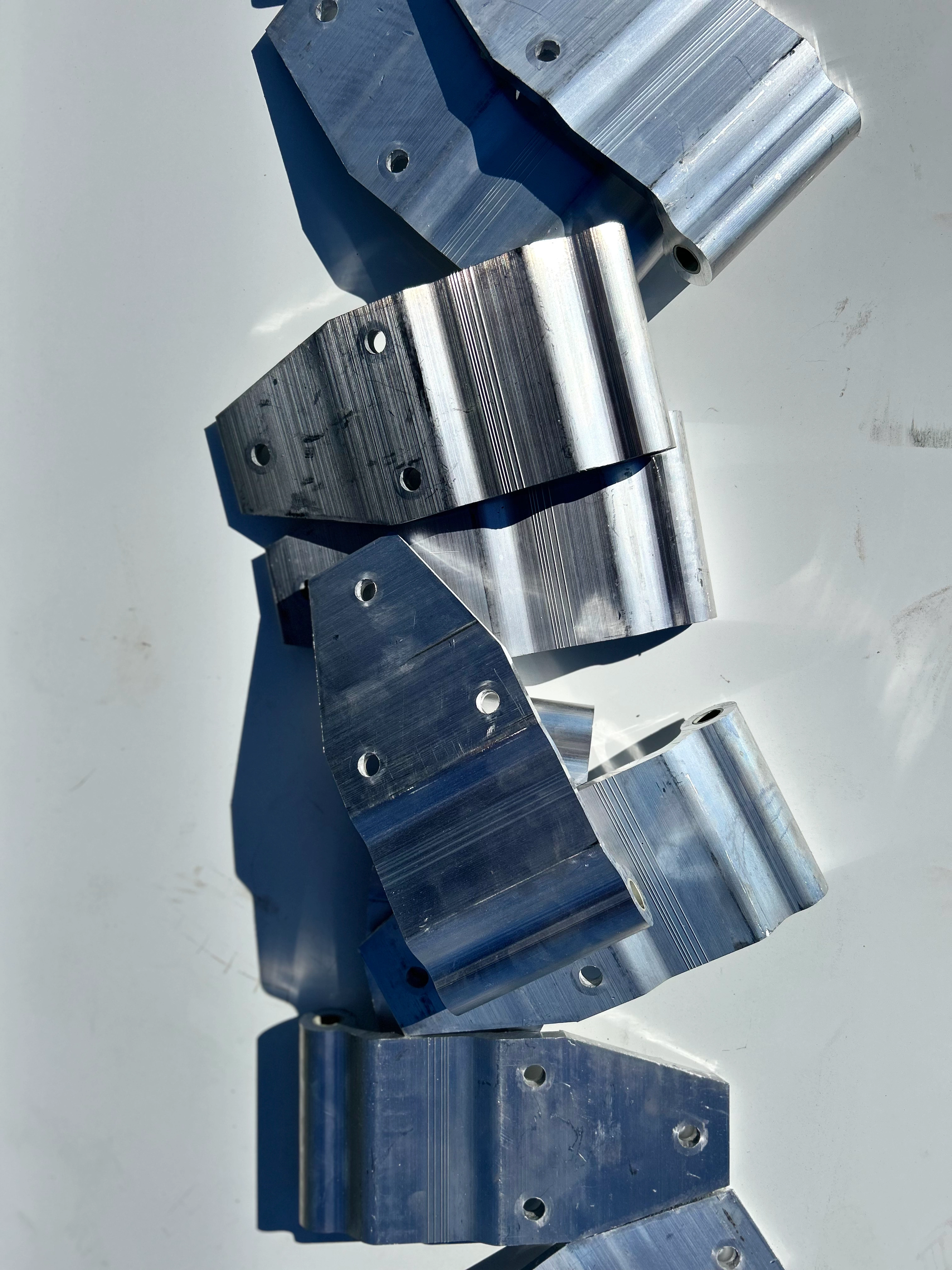 Trailer door hinge stock and replacement hardware